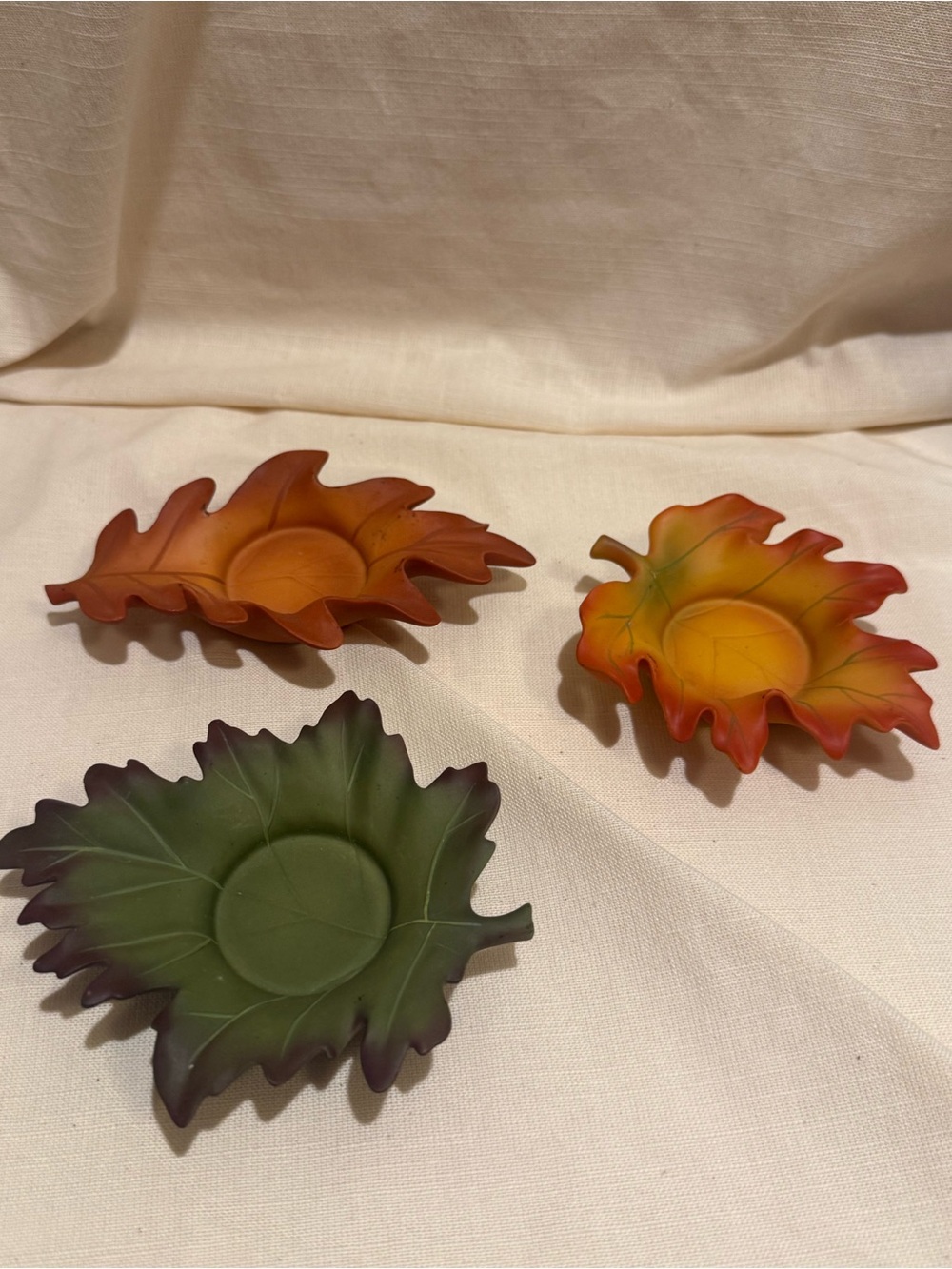 Whispering leaves, tea light candle, holder set, Partilite, fall leaves